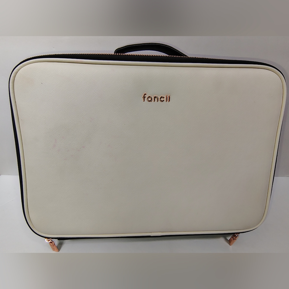 Fancii Cream and Black Makeup Travel Bag Size OS